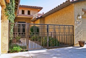 wrought iron courtyard